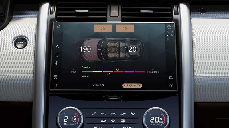 Màn hình cảm ứng của Land Rover Discovery 2021 