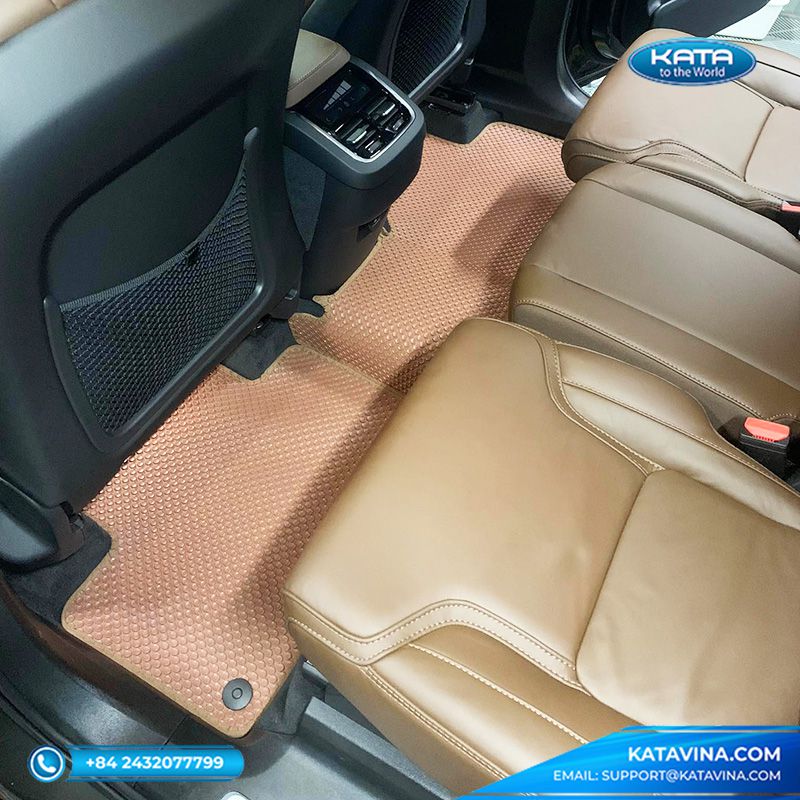 Thảm lót sàn xe Volvo XC90 2022 của KATA có thiết kế thông minh, đẹp mắt