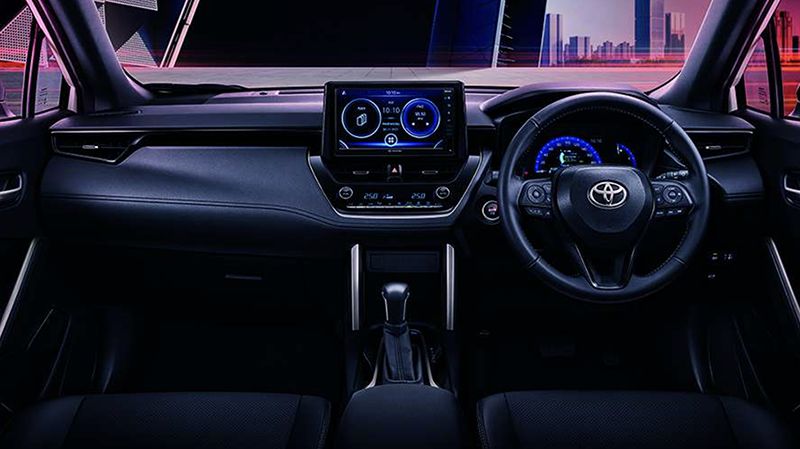 Nội thất của Toyota Corolla Cross GR Sport 2022 rất tiện nghi, hiện đại