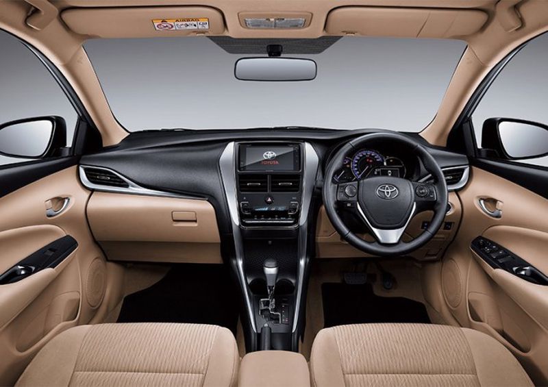 Khoang nội thất của Toyota Vios 2021 rộng rãi, thoải mái