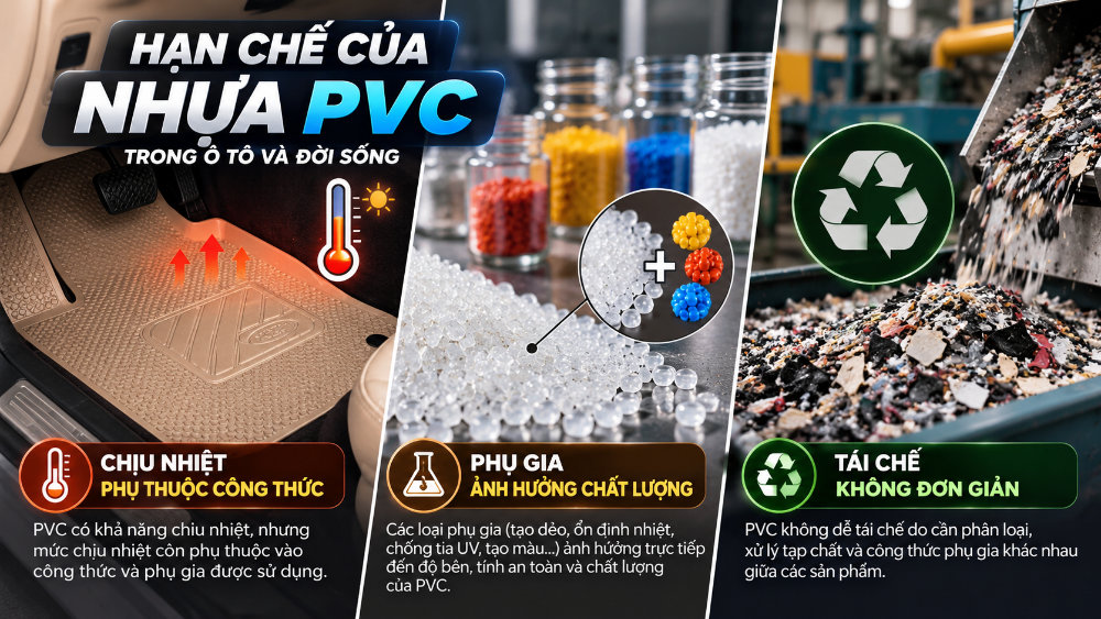 PVC có những hạn chế gì?