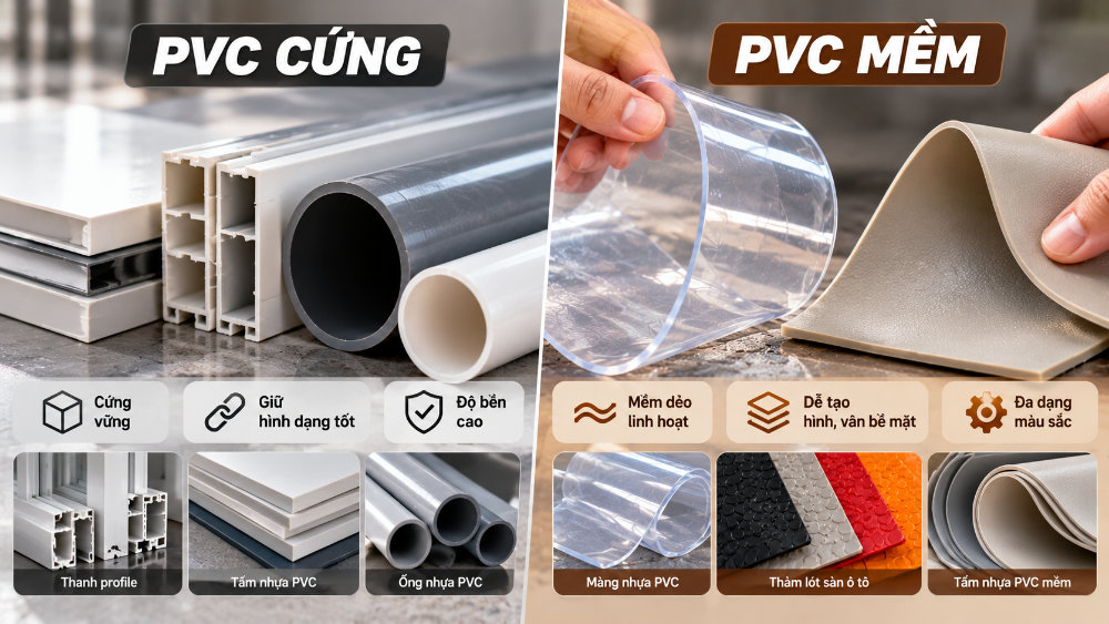 Nhựa PVC có những loại nào?