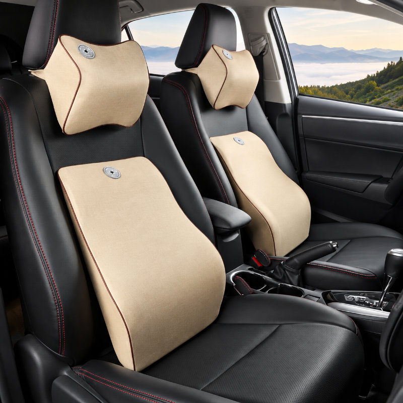 Gối tựa đầu và đệm lưng cho Mitsubishi Attrage